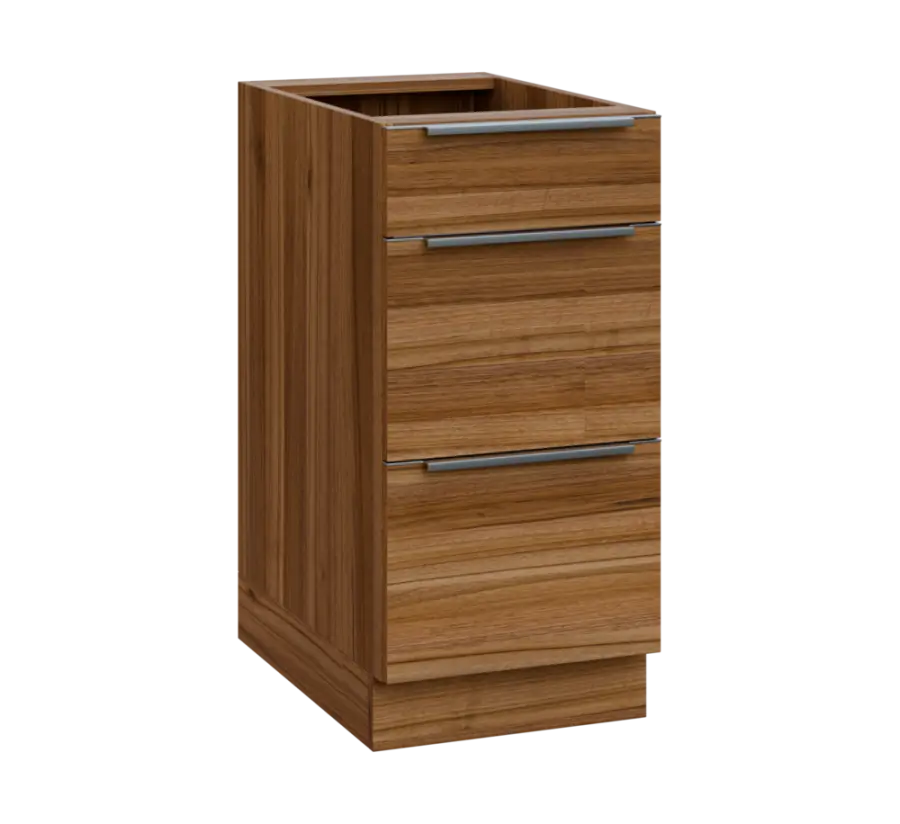 SIS - 4Z33 spodní skříňka, 3-zásuvková, 870x400x600, ořech světlý